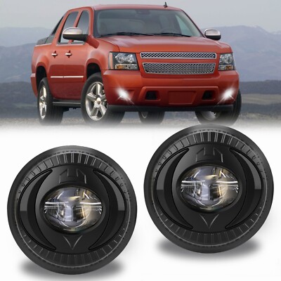 LED Fog Lights Bumper Lamps For 2007-2014 Avalanche Suburban Tahoe Yukon Acadia
