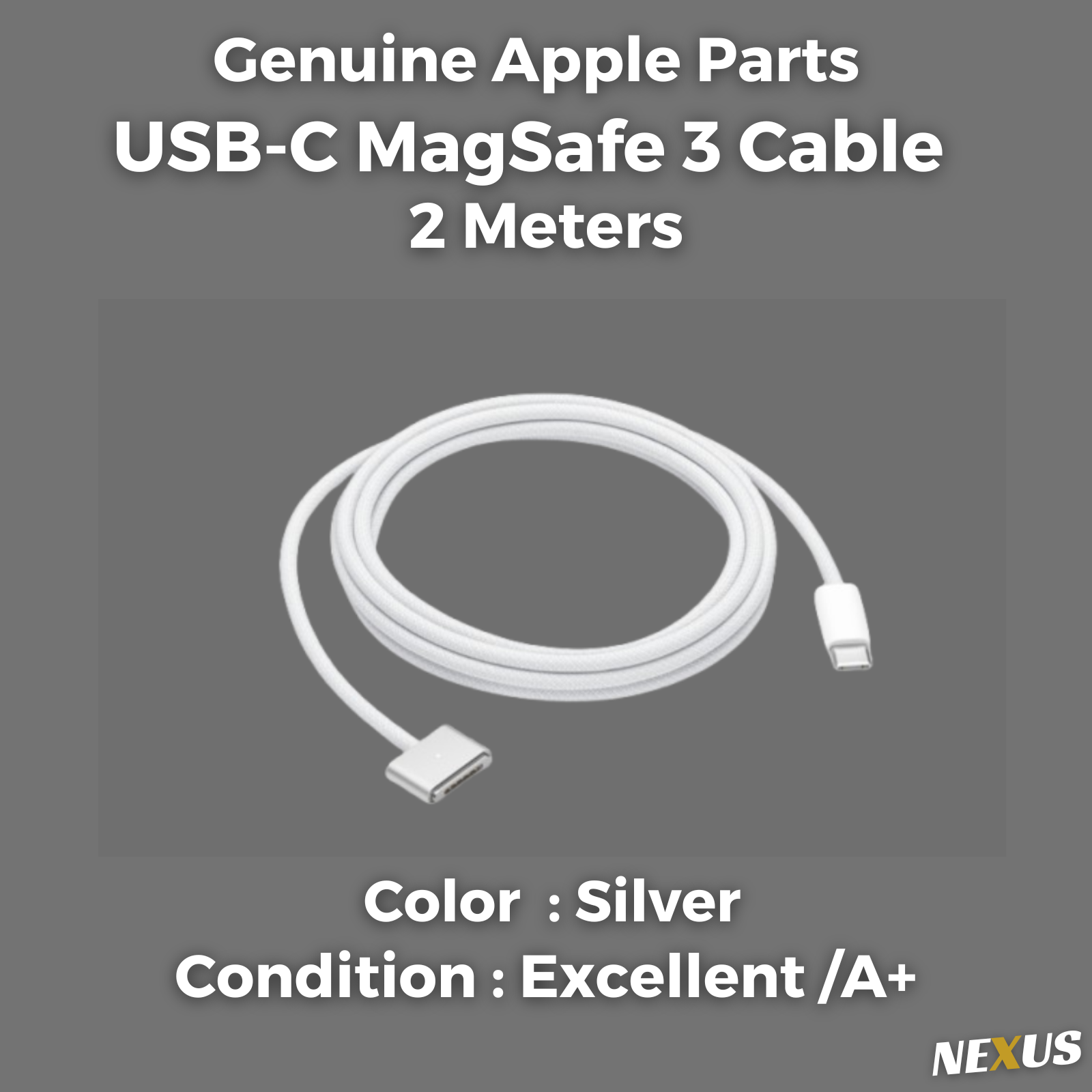 Apple＊USB-C - MagSafe 3ケーブル（2 m）＊純正品 Genuine / Official Apple USB-C to MagSafe 3 Cable (2m