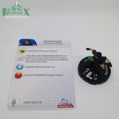 Heroclix - Nightshade 026 - Arkham Asylum - Uncommon W/ Card
