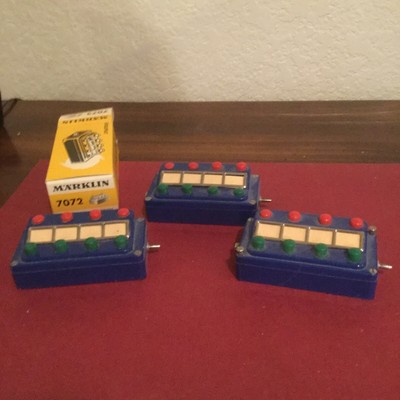 3 Marklin ~ CONTROL PLATE ~ ONLY ONE HAS original Yellow Box