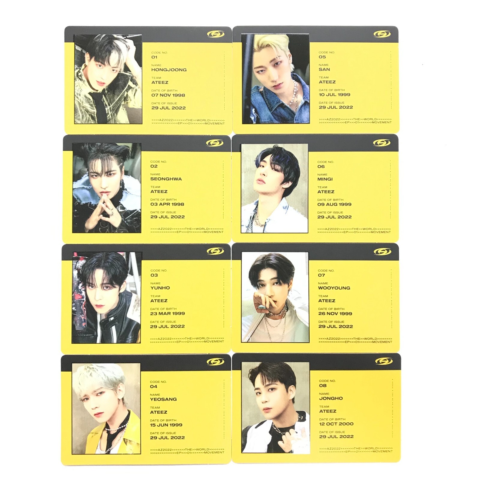 ATEEZ - ATEEZ ソンファ シーグリ 2021 社員証 IDカード　日本版 s-l400.jpg