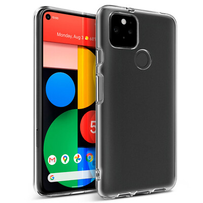 For Google Pixel 5 (2020) Clear Soft TPU Phone Case Ultra Slim Protective Cover