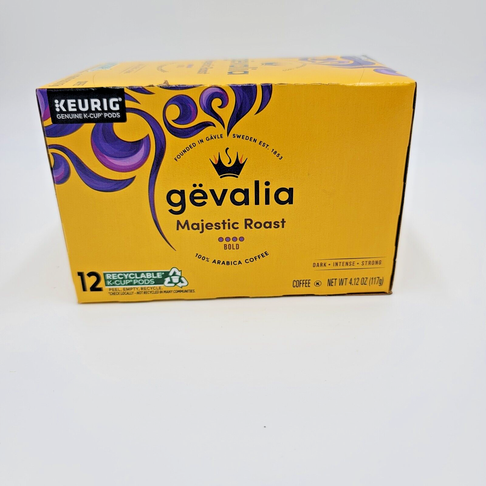 Gevalia Majestic Roast Coffee K-Cups Bold Roast 12 Pods Box BB 12 / 2024