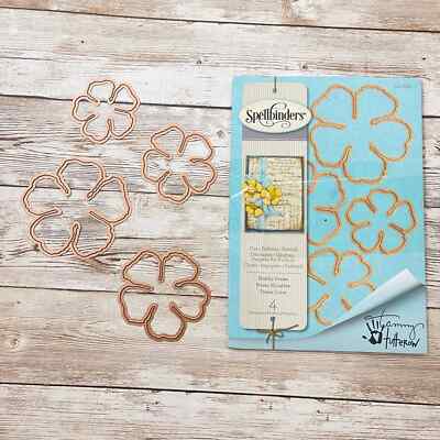 SPELLBINDERS Designer Series Flower Dies SHABBY POSIES Floral embellishments
