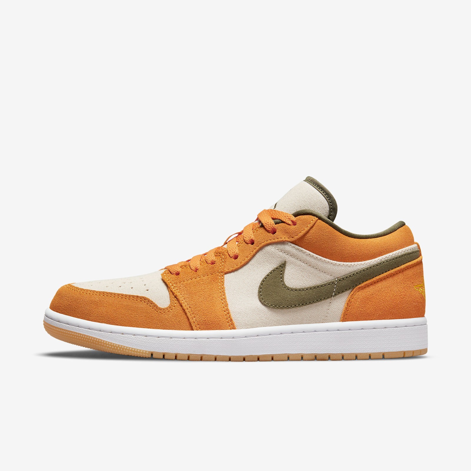 

Кроссовки Nike Air Jordan 1 Low SE Light Curry DH6931-102, White/medium olive/light curry/white, Nike Air Jordan 1
