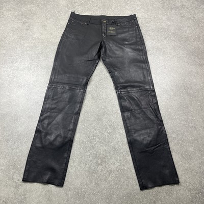 Ladies Smart Range Leather Jeans Casual Style Pants Real Lambskin Trousers 34x32