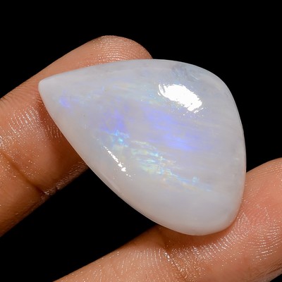 Natural Rainbow Moonstone Fancy Shape Moonstone Gemstone 40 Carat 32X21X7 mm