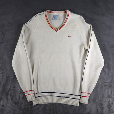 Vintage 70s Ocean Pacific OP Weather Wear Sweater V Neck Surf California