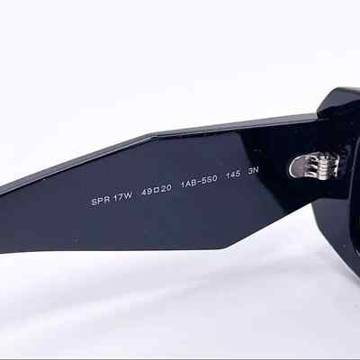Pre-owned Prada Pr 17ws 1ab5so Black Dark Grey Lens Unisex Sunglasses Authentic In Gray