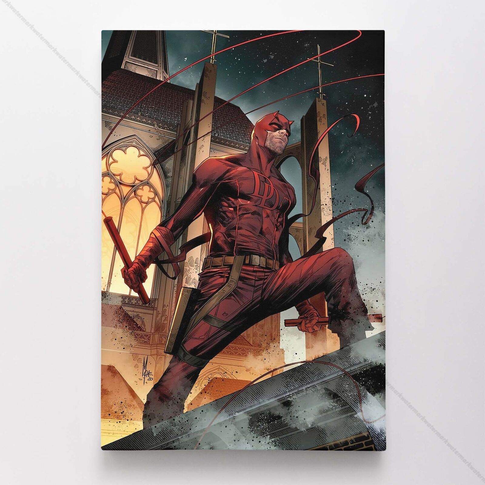 Daredevil Poster Canvas Vol 6 #21 Marvel Superhero Comic Book Art Print