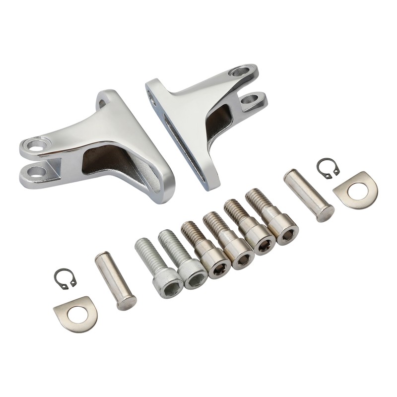 Chrome Passenger Foot Peg Mini Mount Fit For Harley Touring Road Glide 1993-2024