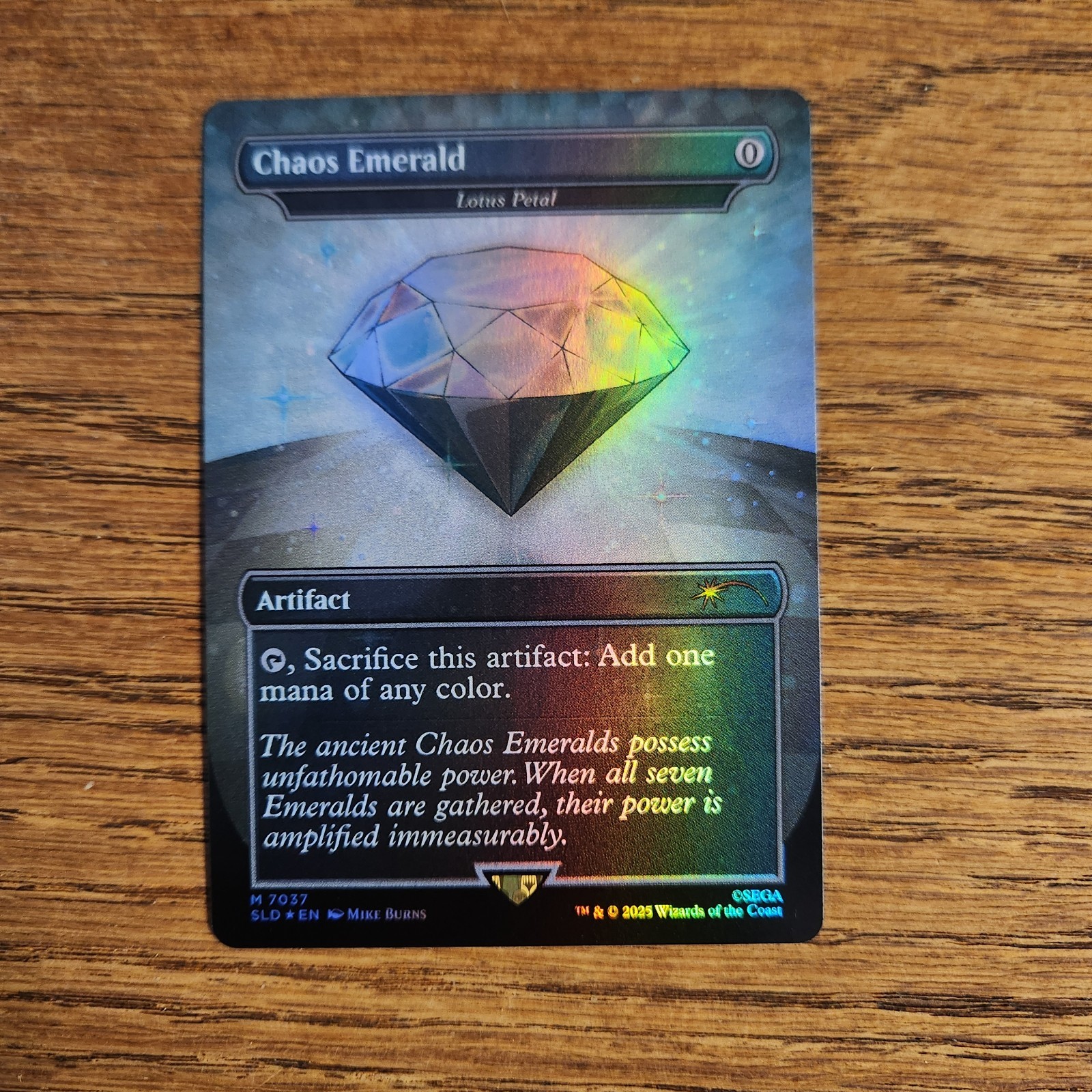 MTG Chaos Emerald – Lotus Petal #7037 (Secret Lair x Sonic
