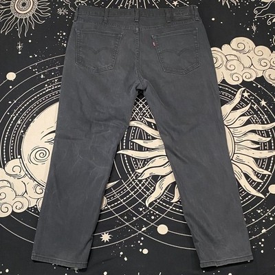 Levi’s 541 Athletic Fit Jeans Mens 38x27 Gray Straight Leg Denim Western Street