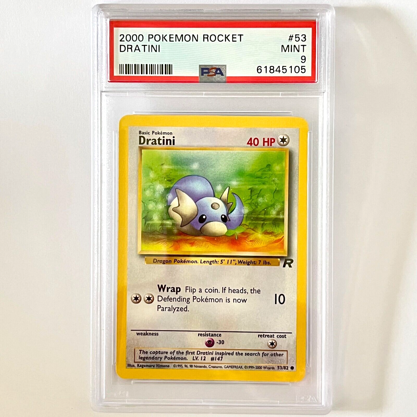 世界10枚 PSA10 ミニリュウ dratini 2004 008 35 2004 POKEMON EX TEAM ROCKET RETURNS DRATINI CARD 52/109