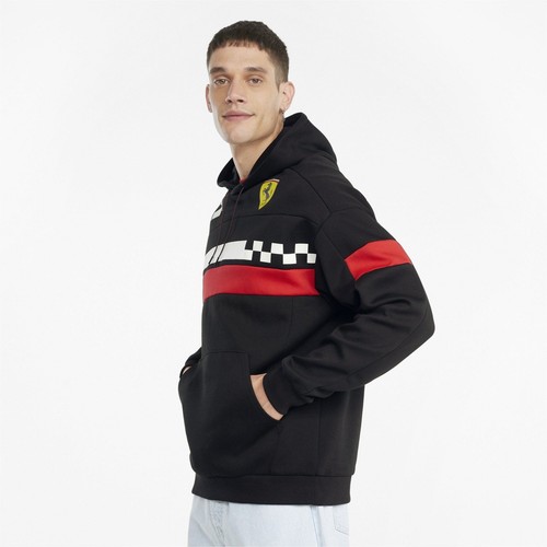 

[531650-01] Мужская толстовка с капюшоном Puma Ferrari Race SDS, Черный