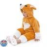 HSCTEK Baby Corgi Costume, Newborn Dog Costume for Baby Boys Girls, Baby Halloween Costume for Toddler Infant 3-6Months