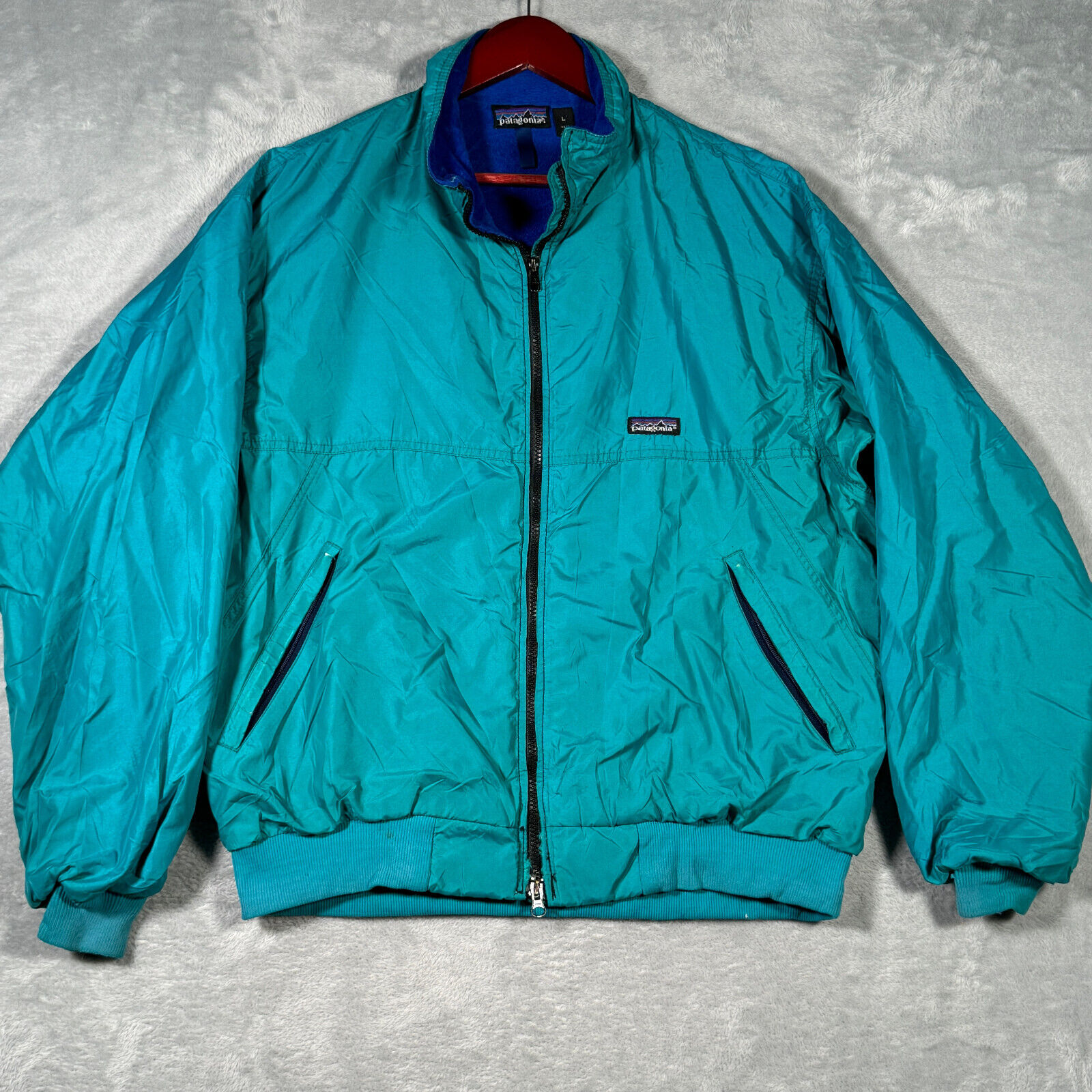 Vintage Patagonia Jacket Mens L Blue Fleece Lined Vintage Patagonia Jacket Mens L Blue Fleece Lined