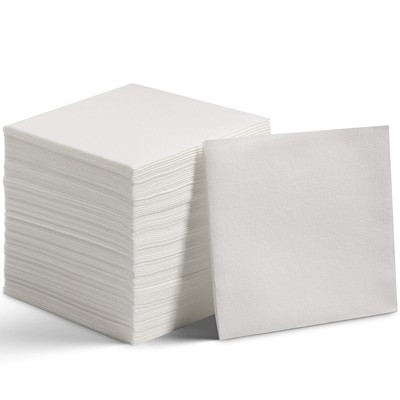 200 Linen-Feel Lunch Napkins - Disposable Cloth-Like Luncheon Paper Napkins -...