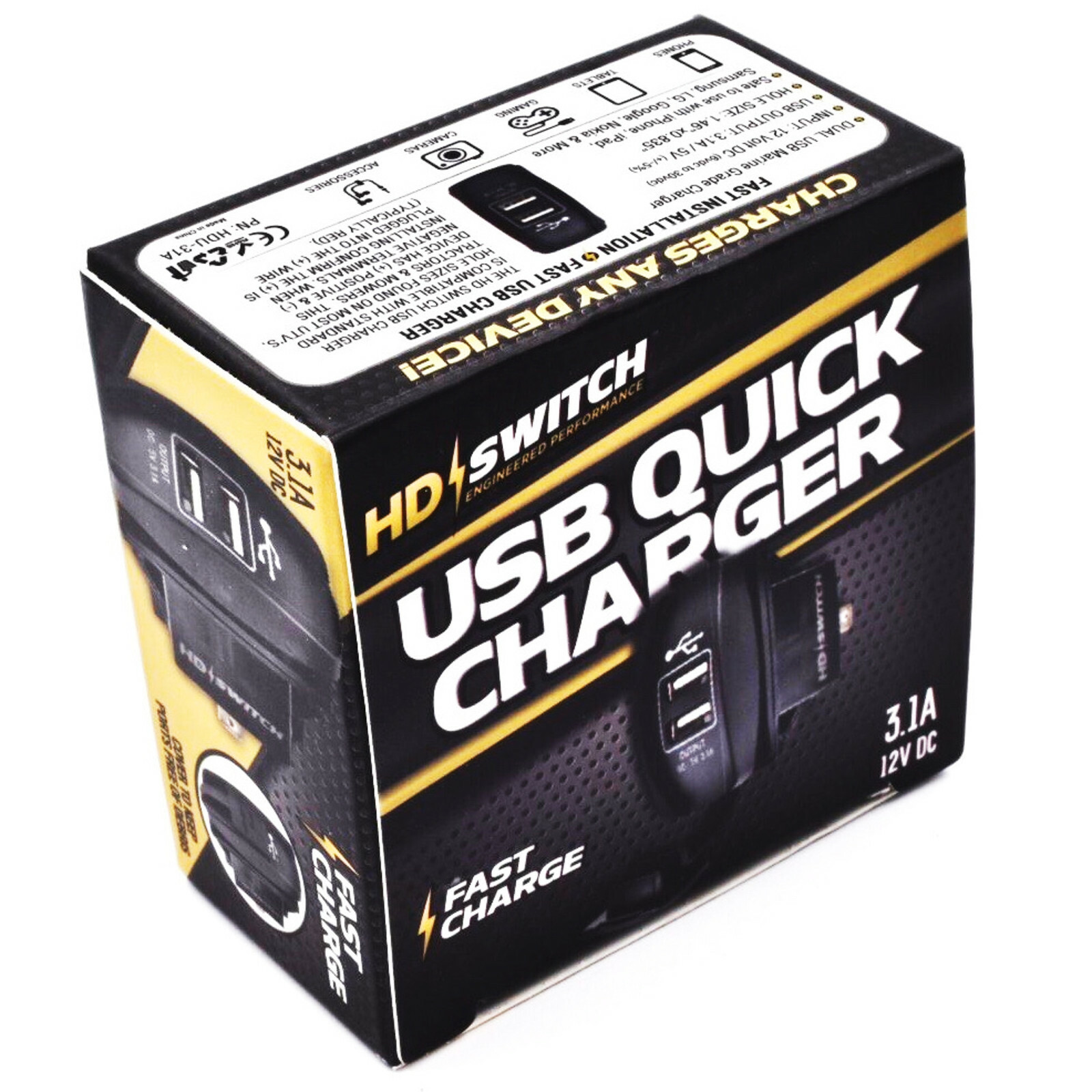 USB Quick Charge Kit w/ Wire Harness Fits John Deere 3038E 4120 4320 4520 4720