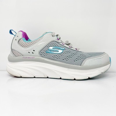 

Skechers Womens D Lux Walker 149023 Серые кроссовки Кроссовки Размер 8, Серый, D Lux Walker