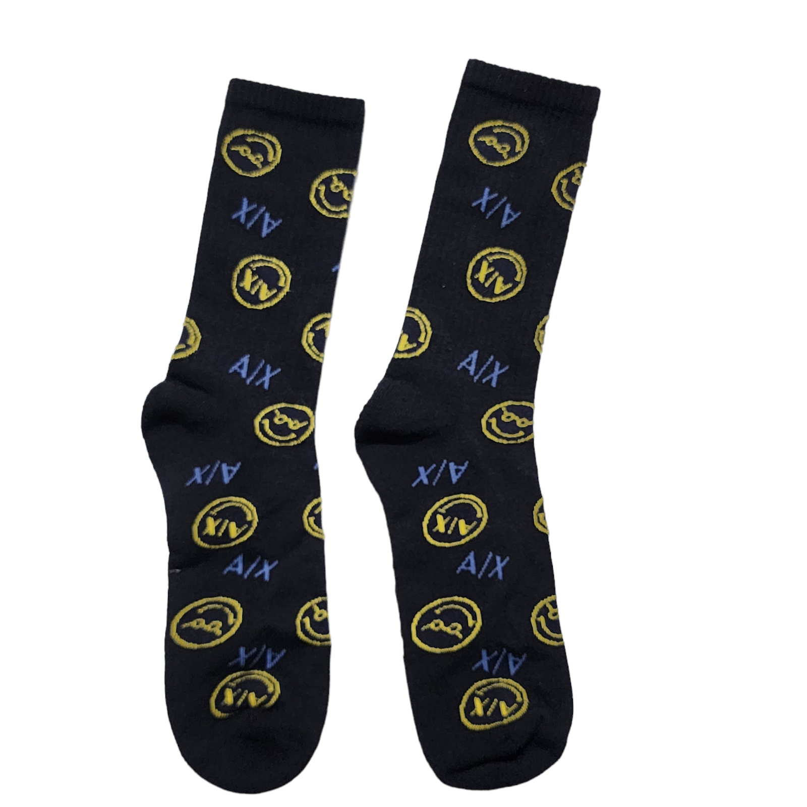 Armani Exchange Men Sock Smile A\X Black