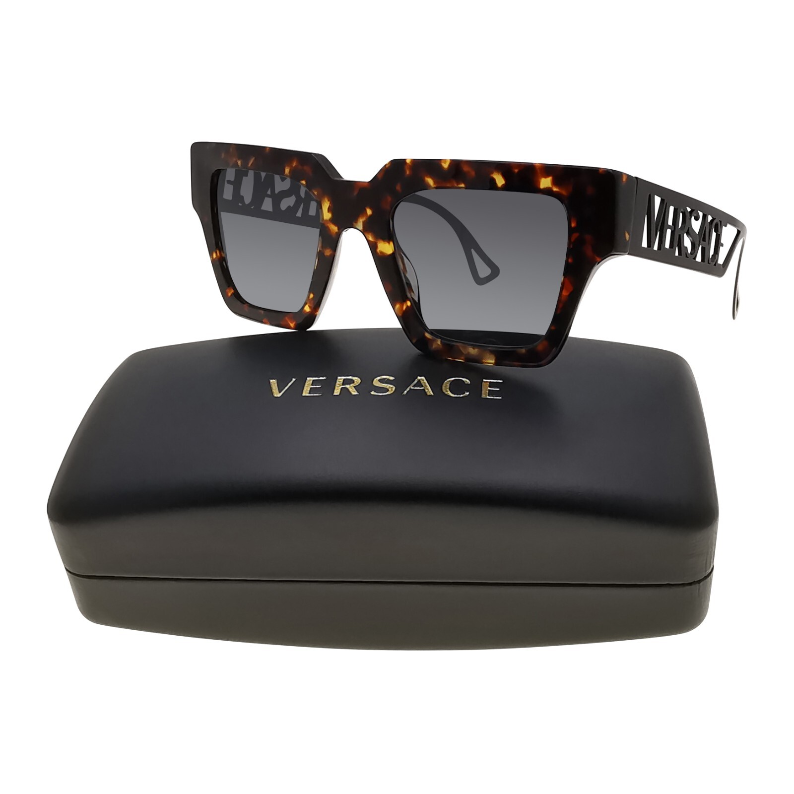 関税込VERSACE ロゴ サングラス メドゥーサ デコ サングラス ブラック | VERSACE JP