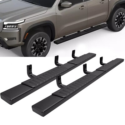 6'' Side Step Nerf Bar Running Boards for 05-23 Nissan Frontier Crew Cab 4 Door