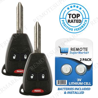 2 For 2006 2007 Jeep Commander Grand Cherokee Keyless Entry Car Remote Key Fob