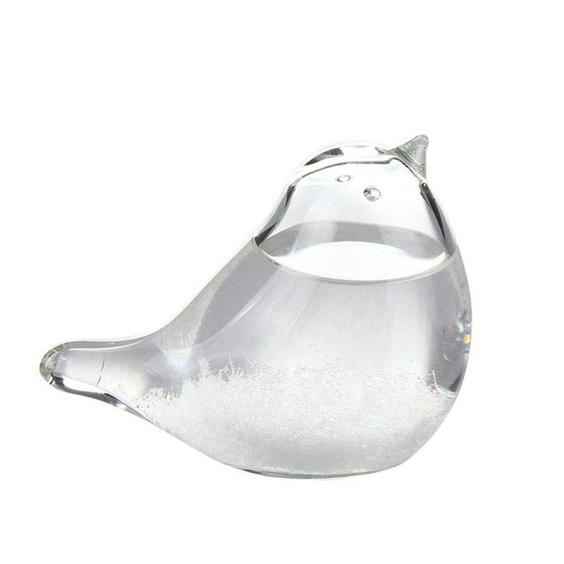 Storm Glass Weather Station Craft Bird Shape Barometer Bottles Table Decoration