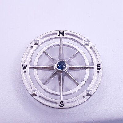 LeStage Convertible Bracelet Clasp Compass Rose Gen Sapphire St Silver SB5963sap
