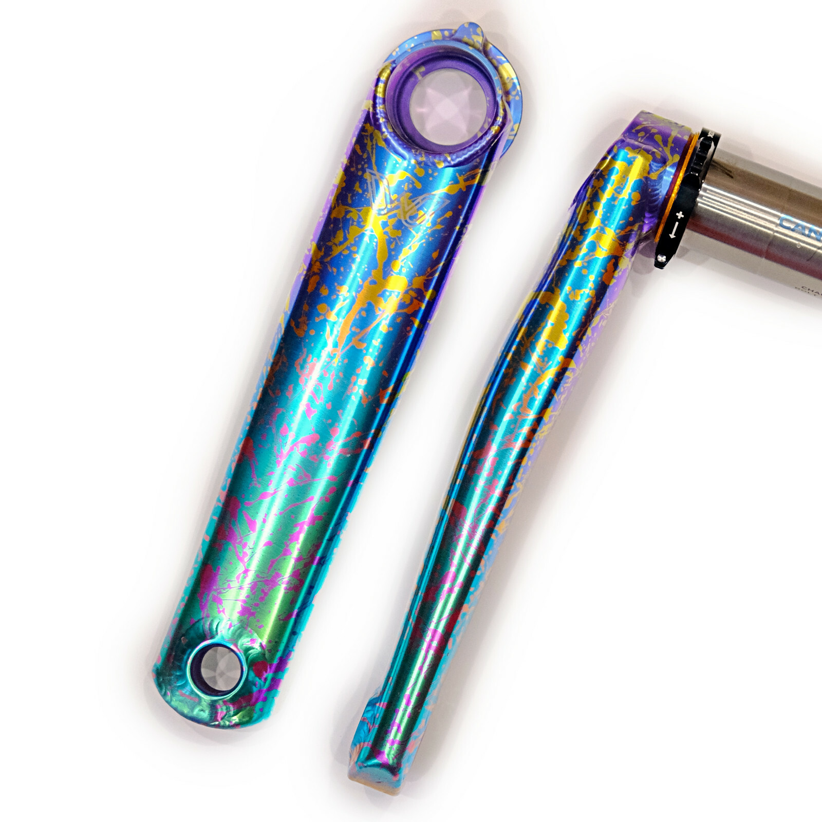スペーサー付eeWINGS MTBチタンクランク170mm Cane Creek eeWings Mountain Titanium Cranks – Stinner Frameworks