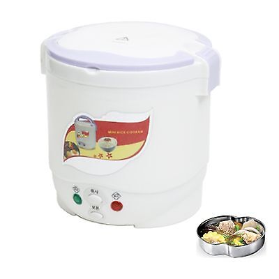 Portable Mini Rice Cooker For Car Connect CIGAR JACK  Leisure Camping DC12v 