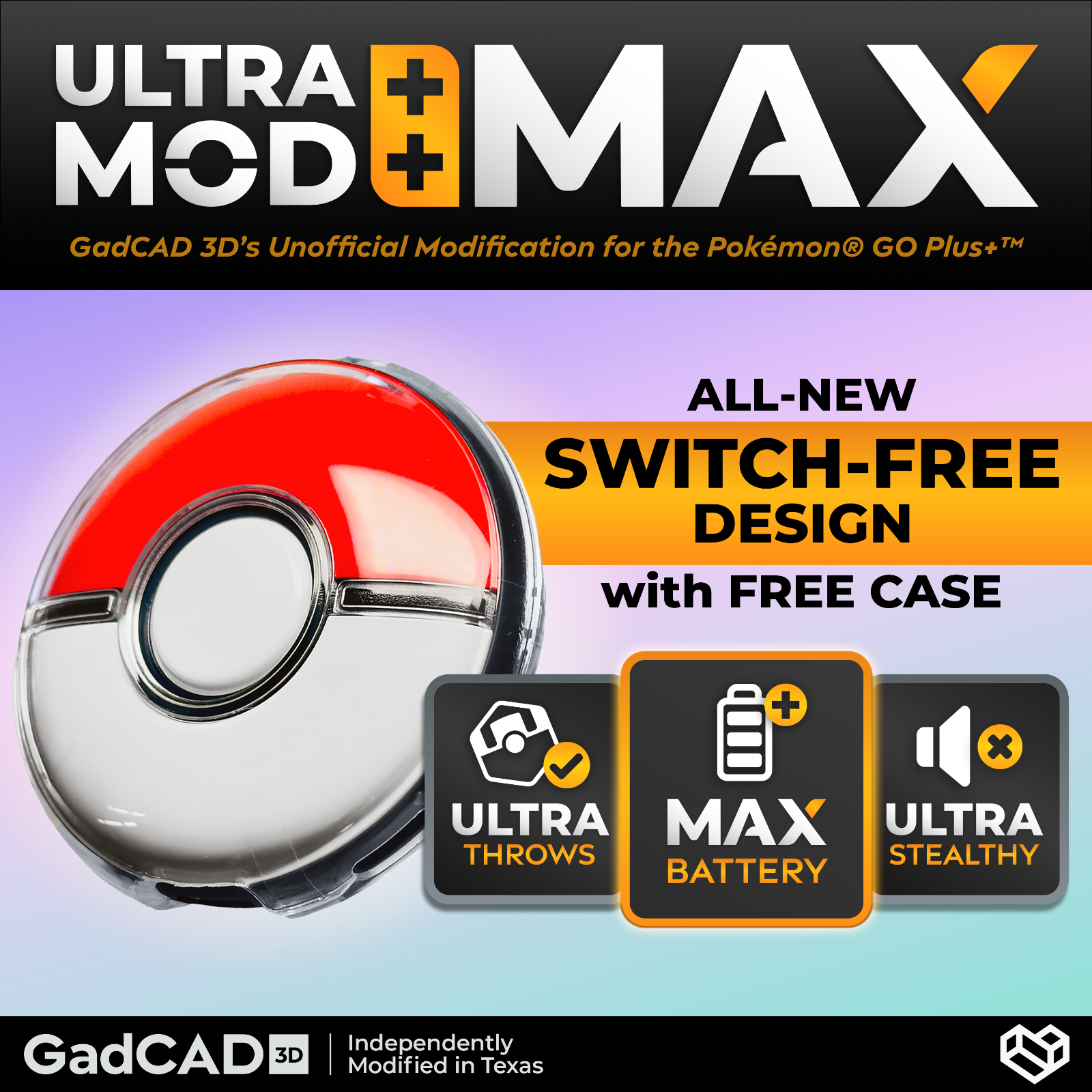 Ultra Mod: MAX - Modified Pokémon GO Plus + Autocatcher and