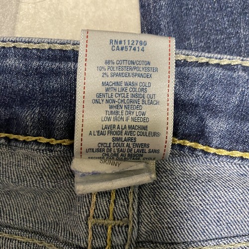 True Religion Low rise skinny jeans 25 