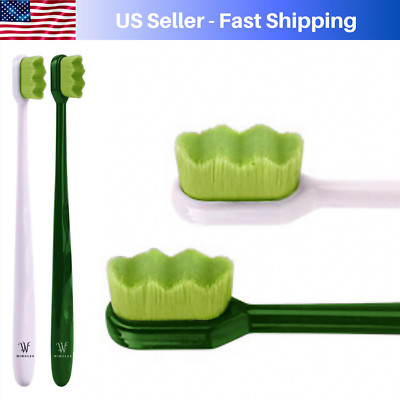 Wimolek Extra Soft Nano Toothbrush- Aloe Infused Bristle for Sensitive Gums (2P)