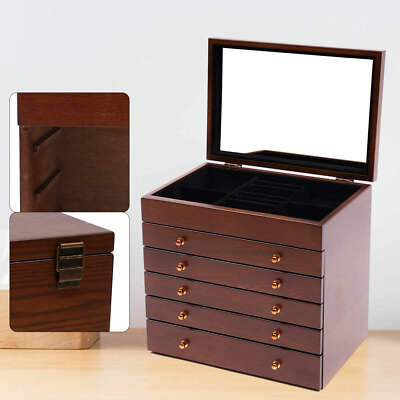 Large Jewelry Box Organizer for Women Girls Jewelry Storage Case with Drawers US