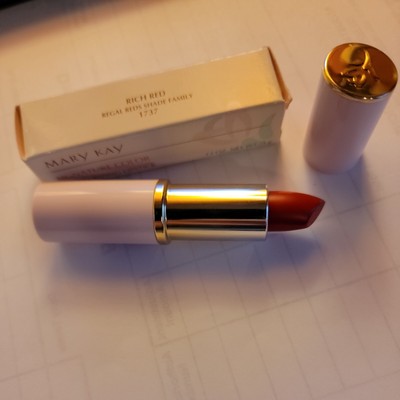 NOS Mary Kay High Profile Creme Lipstick RICH RED Discontinued 1737