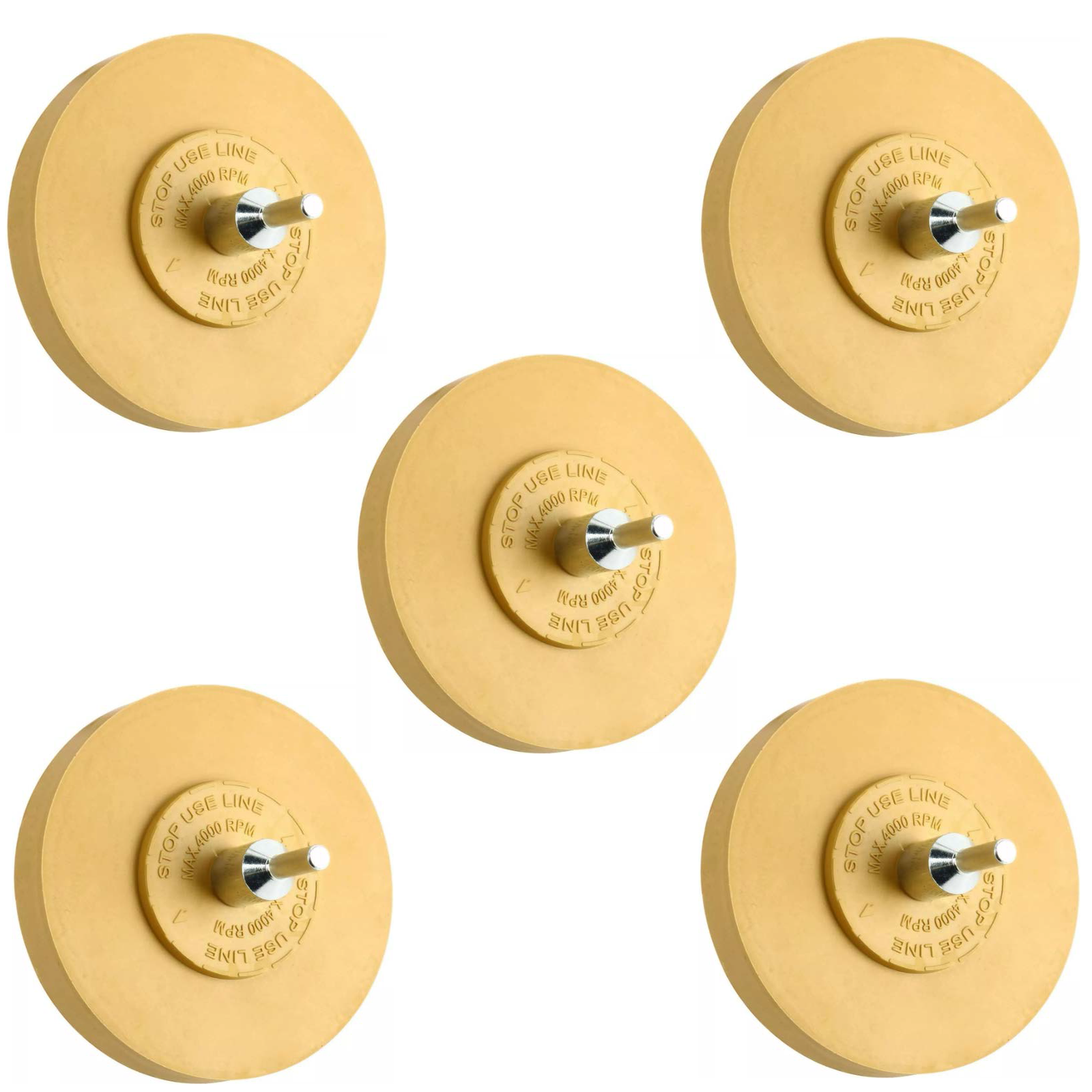 5PCS Car Decal Remover Rubber Eraser Wheel Tool Drill Adhesive Pinstripe Sticker