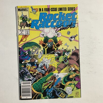 Rocket Raccoon 3 1985 Signed by Jim Shooter Newsstand Marvel NM near mint 