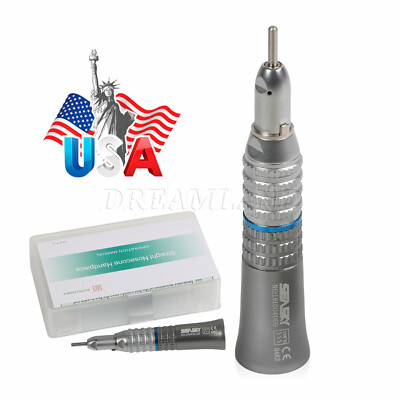 Dental Slow Speed Handpiece Contra Angle Straight Air Motor 2/4 Hand piece Drill