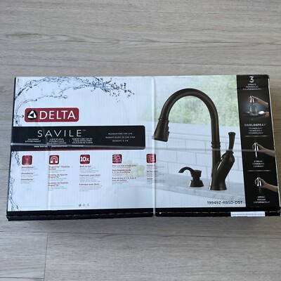 NEW Delta Savile 19949Z-RBSD-DST Single Handle Pull-Down Kitchen Faucet Bronze