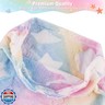 Viviland Kids Mermaid Tail Blanket - Mermaid Tail Blankets Glow in The Dark - Flannel Mermaid Blanket Gifts for Girls - Luminous Unicorn Super Soft Tie Dye Girls - Multicolor Jellyfish 17