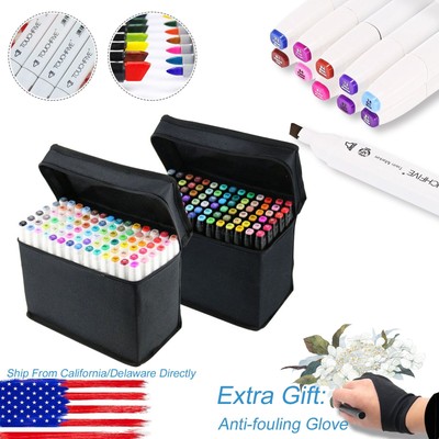 80 Color Set Marker Pen Touch New Animation General Graphic Art Sketch Twin Tip