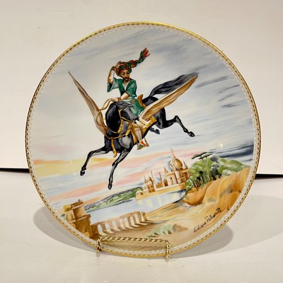 HAVILAND LIMOGES PLATE ~~ LE CHEVAL MAGIQUE by LILIANE TELLIER 89 No. 1087 Rare