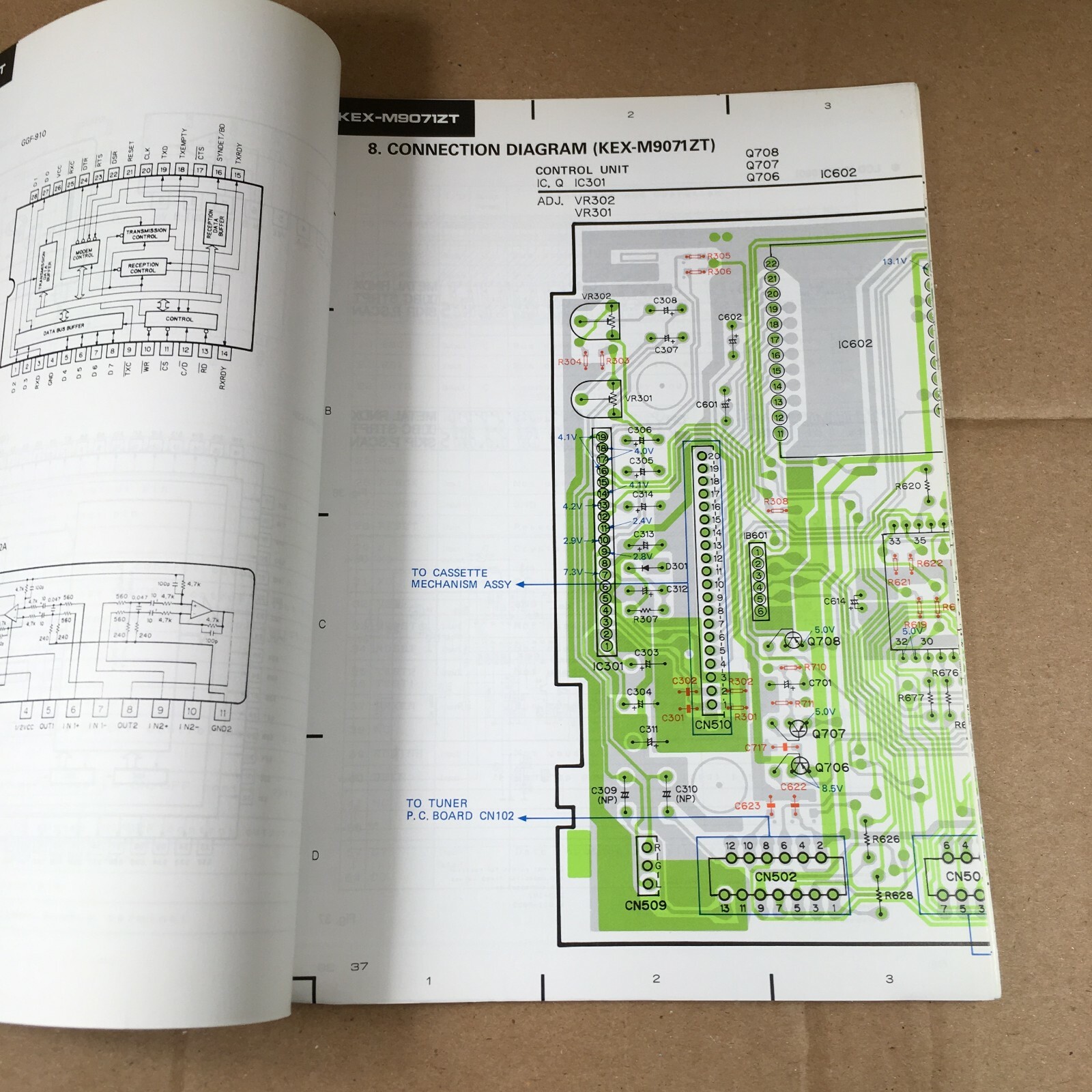 Pioneer Service Manual CRT1414 KEX-M9071ZT -9171ZT (installed in Lexus ES300)