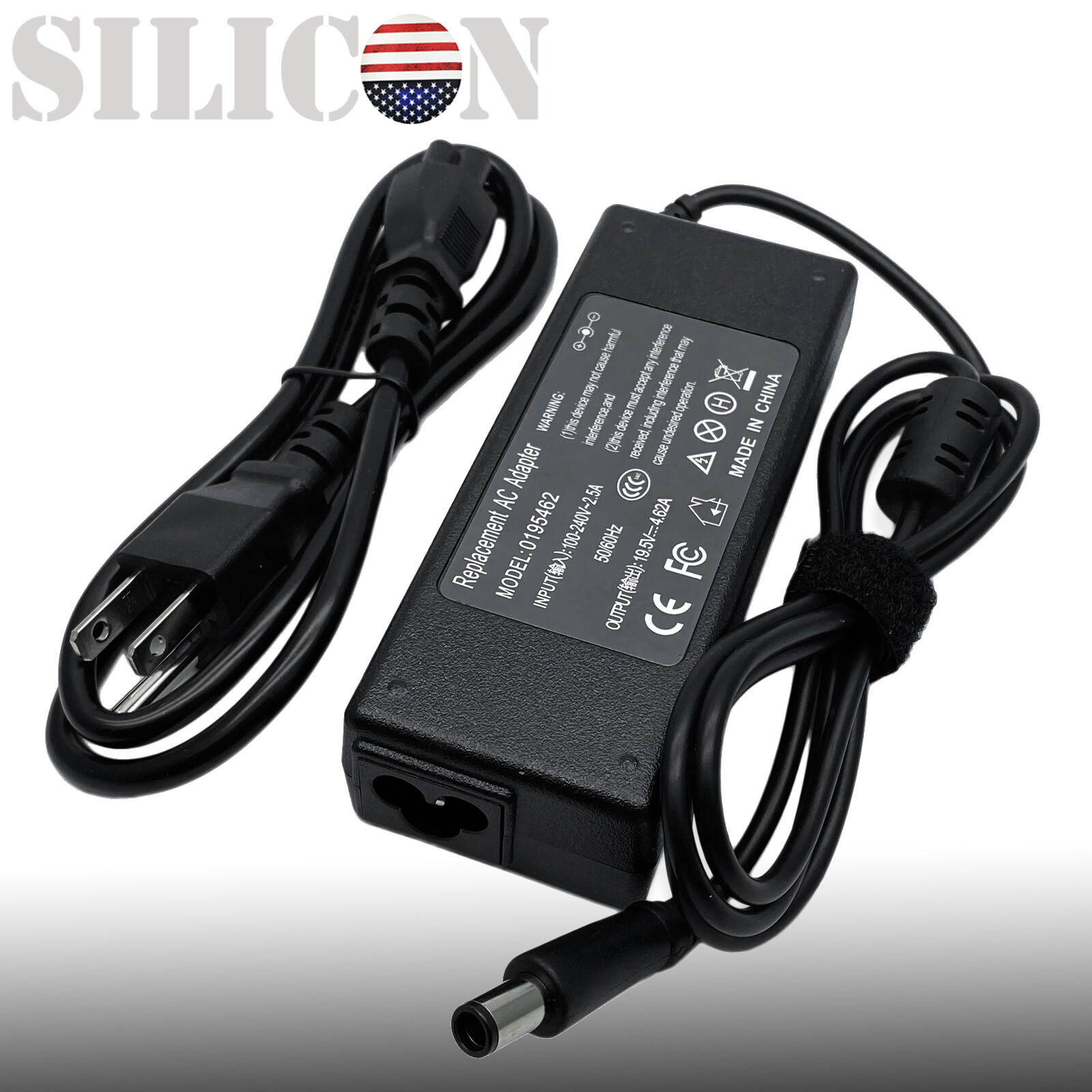 Supply Cord Cable Charger For Dell 24" S2418hx Computer Moni