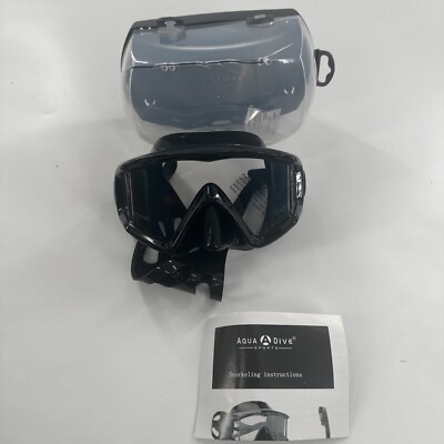 AQUA A DIVE Snorkel mask SPORTS Diving mask Anti-Fog  Mask & (Case Cracked)