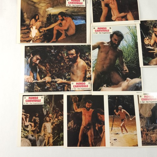 Mondo Cannibale Lobby Card Set Horror Gore Exploitation Rare Promo