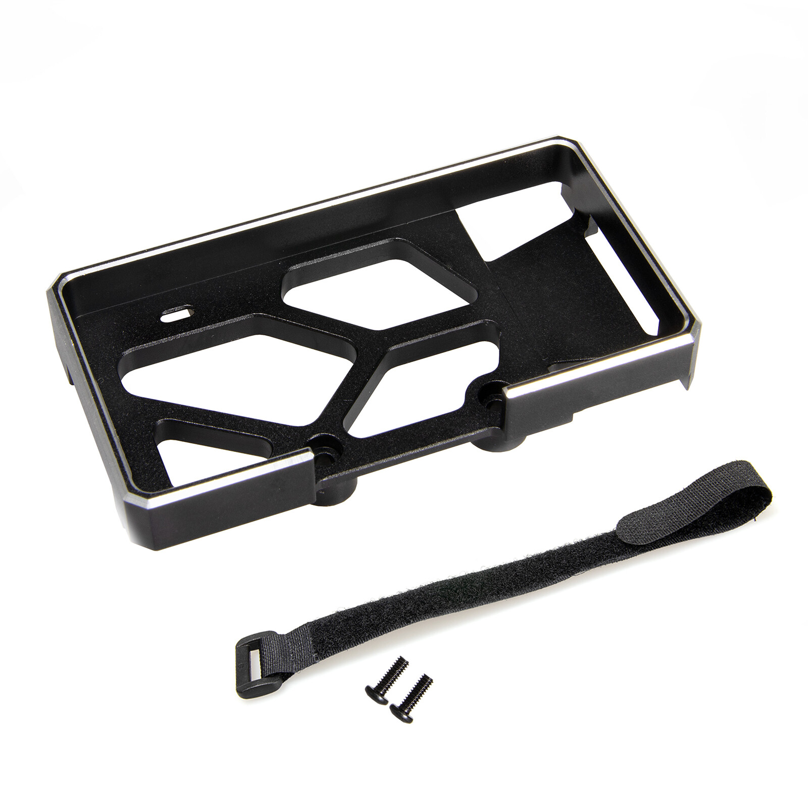 Aluminium Battery Mounting Plate Tray &Cable tie For 1/18 Traxxas TRX4M RC Car