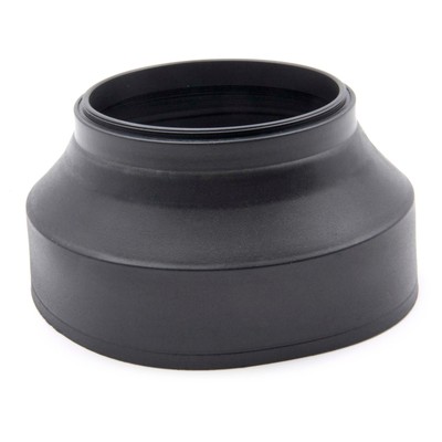 vhbw paraluce compatibile con obiettivi da 49mm - Paraluce argentato, argentato, metallo, rotondo